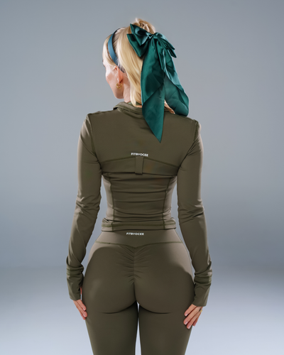 Hourglass Sculpt Jacket Olive